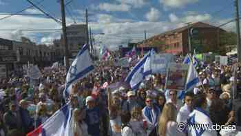 Thousands march in 'Walk with Israel' event, police say 6 arrests