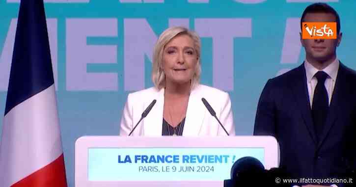 Francia, Le Pen dopo lo storico risultato dell’ultradestra: “Siamo pronti ad andare al potere e a rilanciare il Paese”