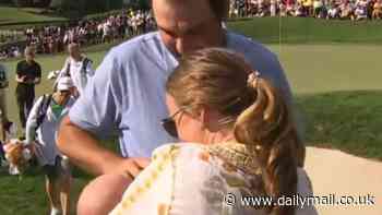 Scottie Scheffler celebrates Memorial win with newborn son and wife Meredith in emotional scenes after ANOTHER PGA Tour triumph