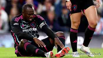Usain Bolt reveals he suffered a ruptured achilles at Soccer Aid... after the eight-time Olympic champion had to be taken off the pitch on a stretcher at Stamford Bridge