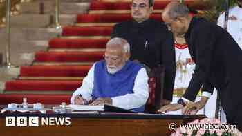 Narendra Modi sworn in for third term at grand ceremony in Delhi