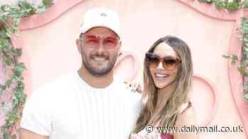 Scheana Shay and husband Brock Davies coordinate in pink and white at Rose All Day event in Calabasas