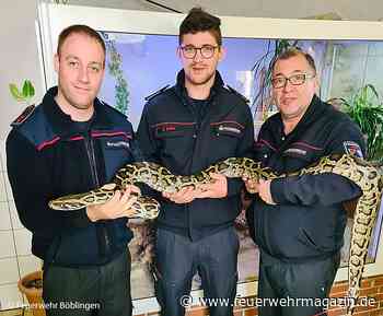 Feuerwehr Böblingen: Neue Fachgruppe Schlangen und Reptilien im Einsatz