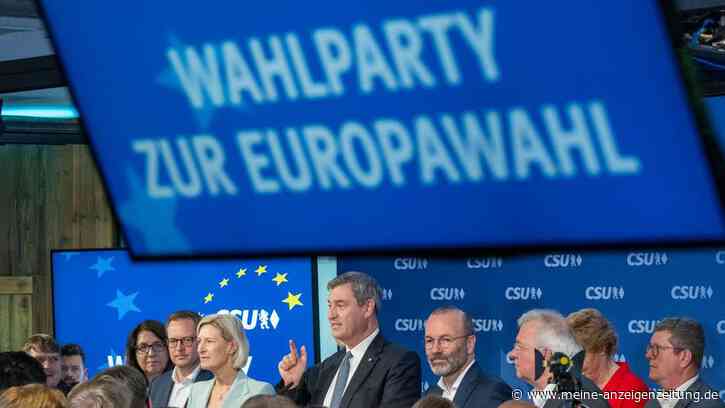 Vorläufiges Ergebnis: CSU holt bei Europawahl 39,7 Prozent