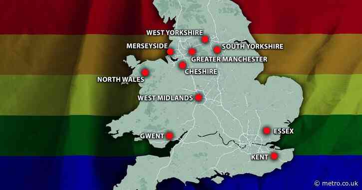 Map shows UK hotspots for sexual orientation and transgender hate crimes