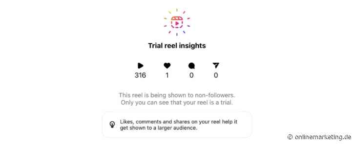 Instagrams Trial Reels an Non-Follower und Reels Drafts per DM