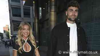 Love Island's Molly Smith turns heads in a peekaboo minidress as she enjoys a date night with boyfriend Tom Clare after moving in together