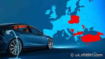 Which European countries have the fewest electric cars?