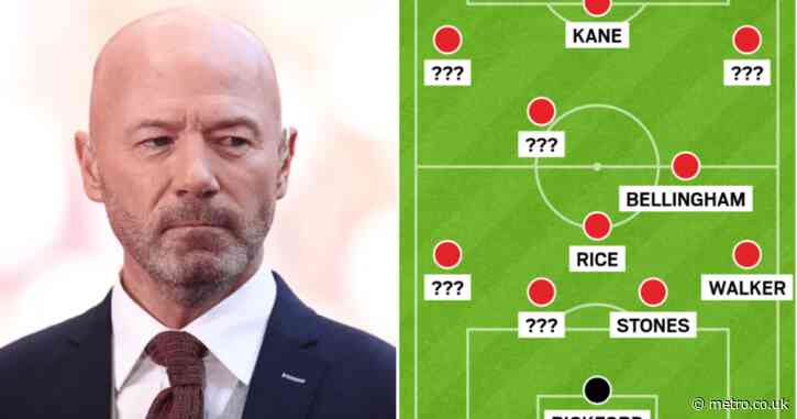Alan Shearer names his England team for Euro 2024 as Three Lions travel to Germany