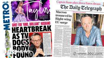The Papers: Mosley 'nearly made it' and 'Macron trounced' at EU elections