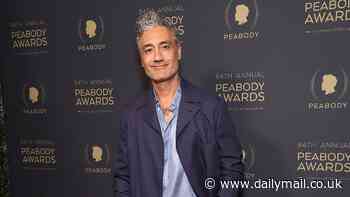 Taika Waititi flies solo without wife Rita Ora as he rubs shoulders with A-listers at prestigious Peabody Awards
