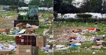 Appleby horse fair's huge clean-up begins as fields already littered with rubbish
