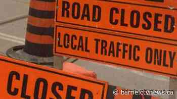 Road closures and traffic snarl-ups abound in Barrie