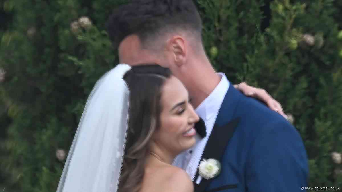 Chloe Goodman ties the knot but sister Lauryn is nowhere to be seen! Reality star marries footballer fiancé in Portugal - but the event is overshadowed by family drama amid feud
