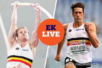 LIVE EK ATLETIEK. Ben Broeders gekwalificeerd voor polsstok-finale, Claes en Couckuyt grijpen naast finale 400m horden
