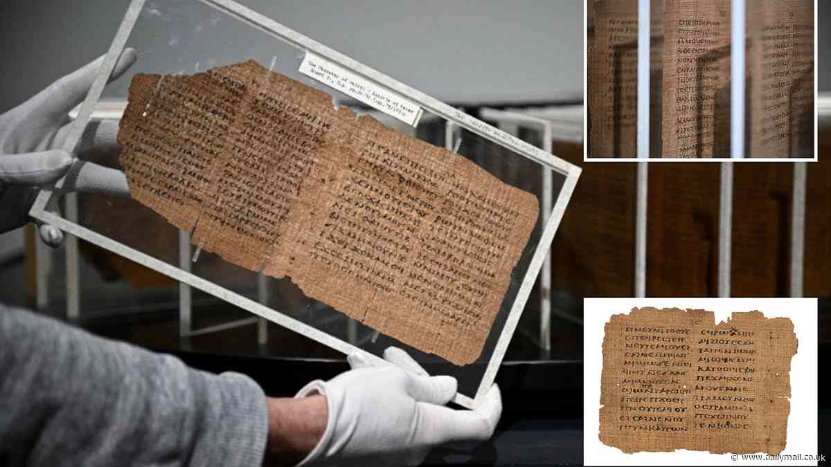 One of the oldest books in the world is up for sale: Rare manuscript that 'revolutionised the study of Christianity' could fetch a whopping £3 million