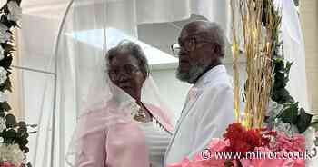 Grandma single for 30 years gets married aged 79 - weeks after meeting new partner