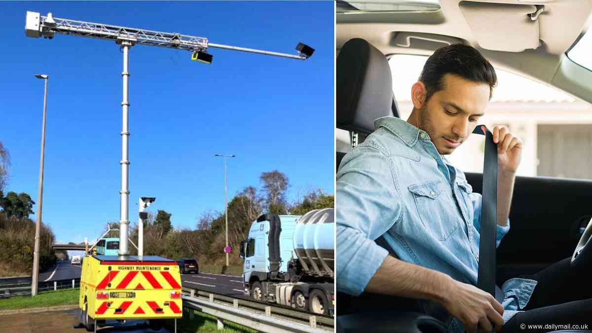 Now beware the eye in the sky! AI traffic cop is being used on roads in East Yorkshire and Northern Lincolnshire to catch drivers using phones and not wearing seat belts