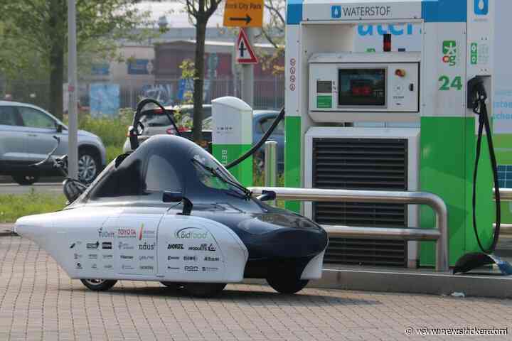 Studenten mogen met waterstofauto op jacht naar record Toyota
