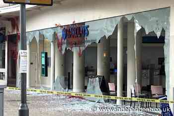Barclays branches across the country damaged by pro-Palestine activists