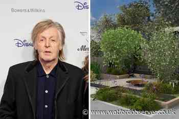 'Paul McCartney' makes donation to Watford Mencap garden
