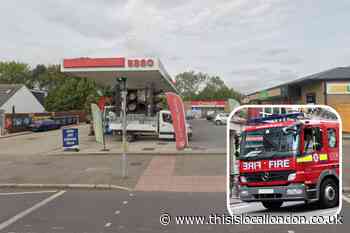 Esso, Collier Row car fire saw petrol station cordoned off