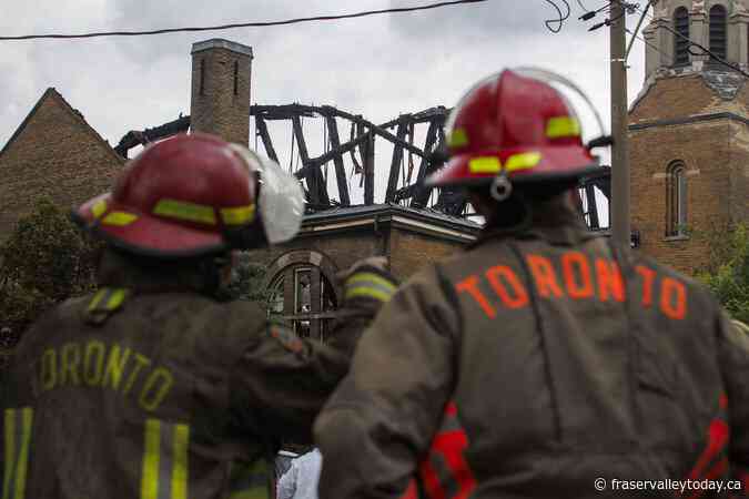 Church fire that destroyed Group of Seven murals not suspicious at this time: police