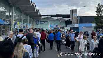 Nearly one in FIVE bags going through security at Birmingham Airport failed new 100ml liquid rule today alone - as confusion sparked chaos that's seen travellers battle hellishly long queues out the door