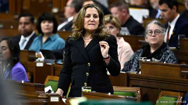 Freeland presents capital gains proposal to Parliament, setting up key vote