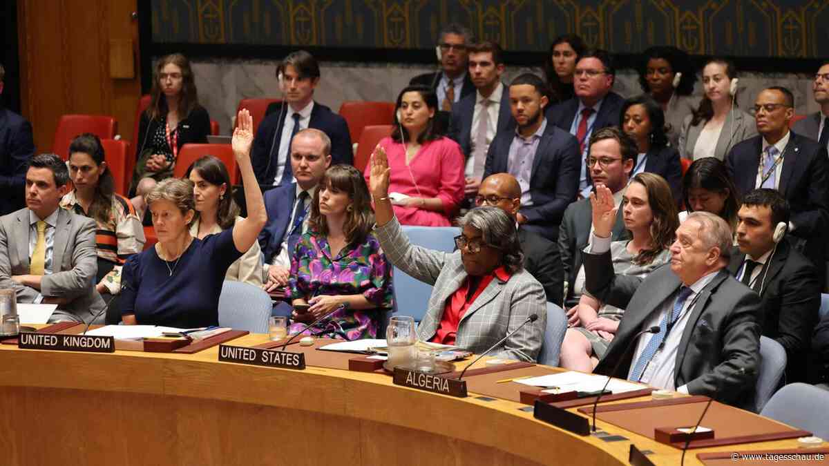 UN-Sicherheitsrat unterstützt Plan für Waffenruhe im Gazastreifen