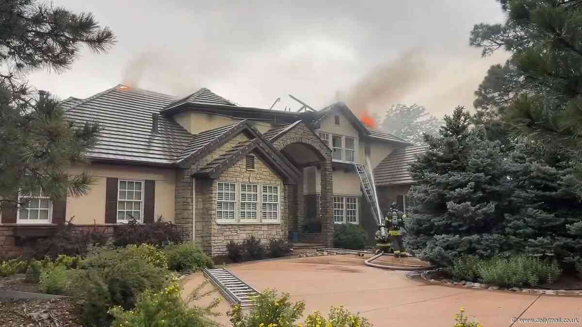 Stunning $1.5M Colorado mansion is destroyed by inferno - as firefighters reveal the unlikely reason they think the blaze started