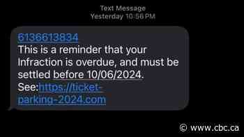 Saint Johners warned about text-message parking scam