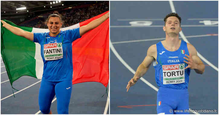 Europei di atletica, altre due medaglie per l’Italia: Fantini oro nel lancio del martello, Tortu argento nei duecento metri