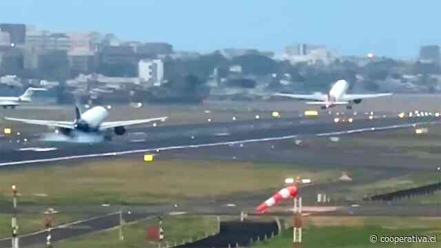 Aviones aterrizaron y despegaron con diferencia de segundos en aeropuerto indio