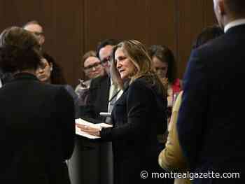 Freeland challenges Tories to take stand on capital gains changes with House motion