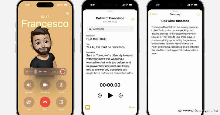 iOS 18 will let you record calls — and tells everyone for their privacy
