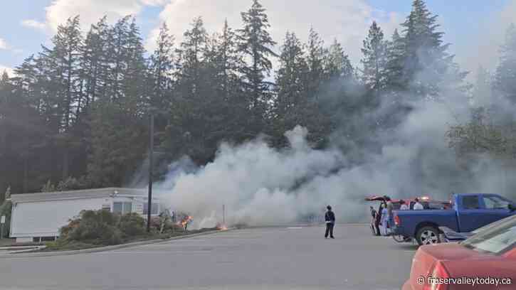 Fire breaks out near Fraser Canyon Hospital in Hope