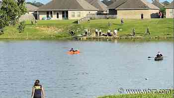 First responders searching for child who went into pond, never resurfaced