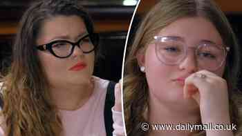 Teen Mom fans slam Amber Portwood  for making daughter Leah cry at her 15th birthday dinner