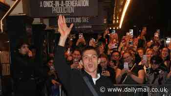 Tom Holland is mobbed as he leaves the theatre after latest performance in Romeo & Juliet - as officials set new rules for waiting fans