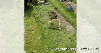 Cambridge mum in tears as son's grave left in 'a mess' for the second time