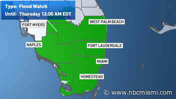 Flood watch issued for South Florida with heavy rainfall expected