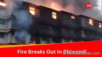 Maharashtra: Massive Fire Breaks Out At Diaper Factory In Bhiwandi -Watch Video