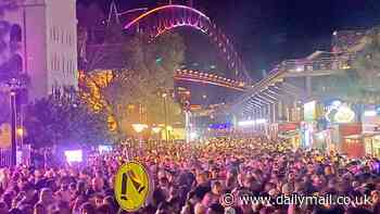 Vivid Sydney 2024: Drone show is slammed as 'boring' before terrified visitors were almost crushed - while Tekno Train is panned as 'paying $30 to ride on a train'