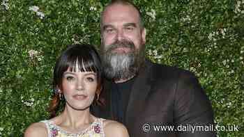 Lily Allen and David Harbour put on a loved up show as they arrive for the 17th Annual Tribeca Artists Dinner Hosted by Chanel in NYC