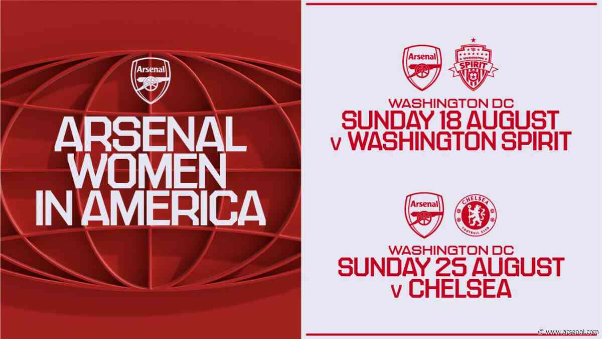 Arsenal Women to tour USA for first time ever