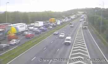 M62: Delays caused as 'traffic heavier than normal'