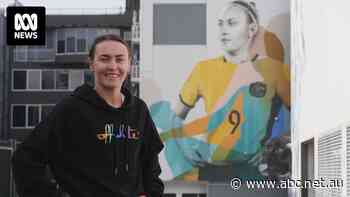 'Pinch me moment': Matildas star honoured with a 14-metre mural in her home town of Wollongong