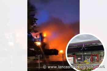 Burnley bus station damaged after large fire destroys bus