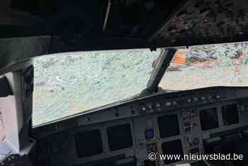 Nieuwe foto vanuit cockpit opgedoken: zo moesten piloten vliegtuig aan de grond zetten na zware hagelbui